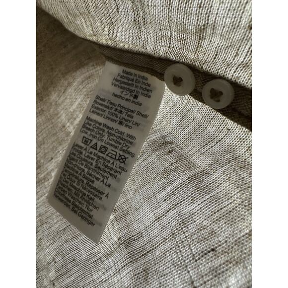 J. Crew 2025 Baird Mcnutt Irish Linen Button Down Shirt Brown BE559 Men's XS - Picture 8 of 11